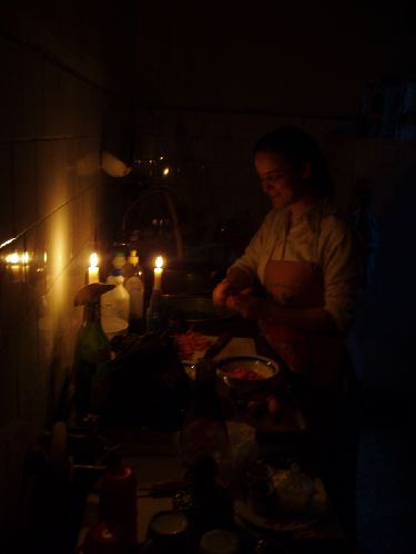 Cooking in the dark